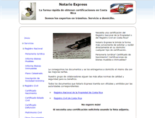 Tablet Screenshot of notarioexpress.com